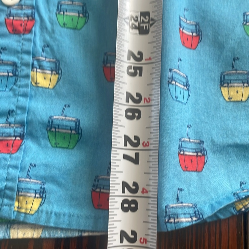 Disney Parks Disneyland Skyway Buckets Short Sleeve Button down Shirt - Picture 8 of 8